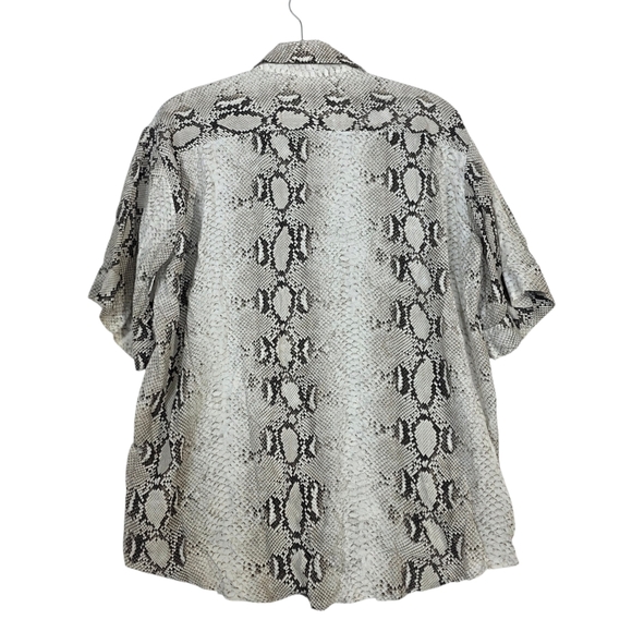 Zara Snake Print Flare Pants and buttond down shirt coordinates/blouse &Pants - Picture 7 of 15